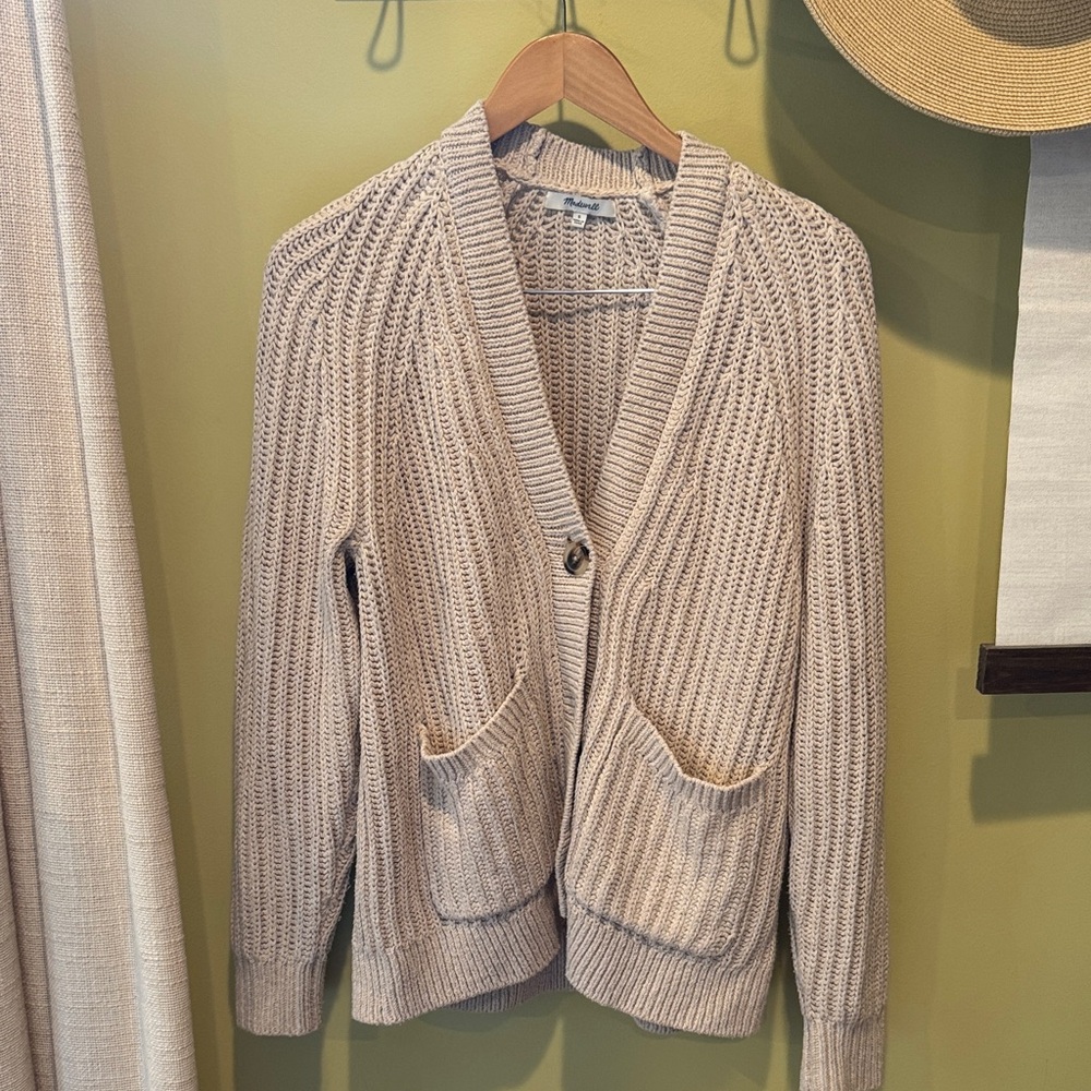 Madewell Taupe Knit Cardigan